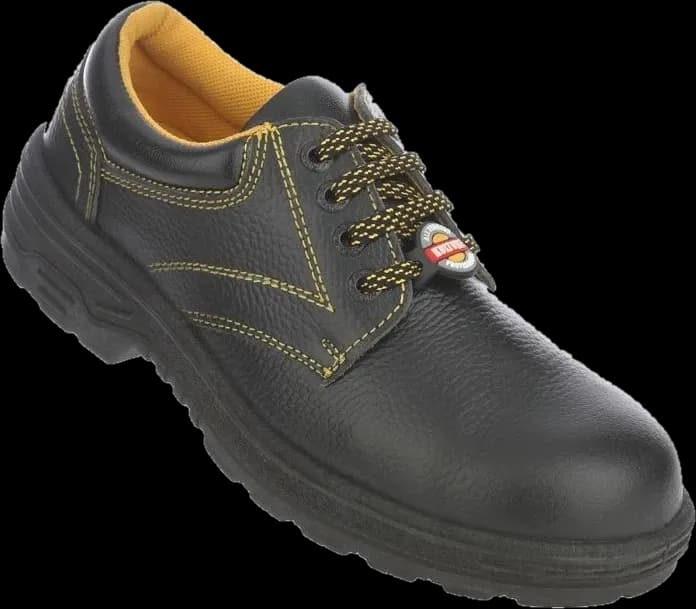 K-01 Lace-Up Safety Shoe — Black
